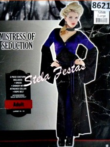 ALUGUEL DE FANTASIA ADULTO FEMININO-8621-VAMPIRA MISTRESS OF SEDUCTION-STELA FESTAS