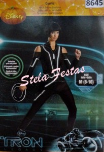 ALUGUEL DE FANTASIA ADULTO FEMININO-8645-TRON LEGACY-STELA FESTAS